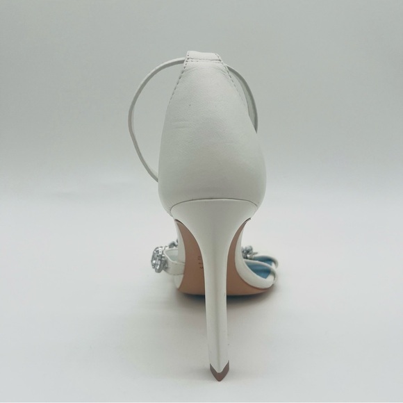 SCHUTZ Women’s Linsey Nubuck Sandal in White - Picture 8 of 10